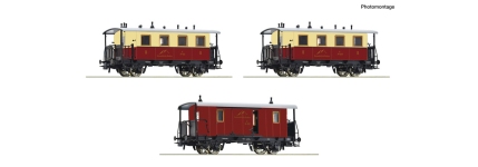 Roco 6200063 - H0 - 3-tlg. Set Personenzug Zahnradbahn, Sonnblick-Bahn, Ep. III-IV